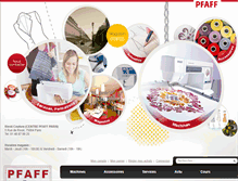 Tablet Screenshot of pfaff-paris.com